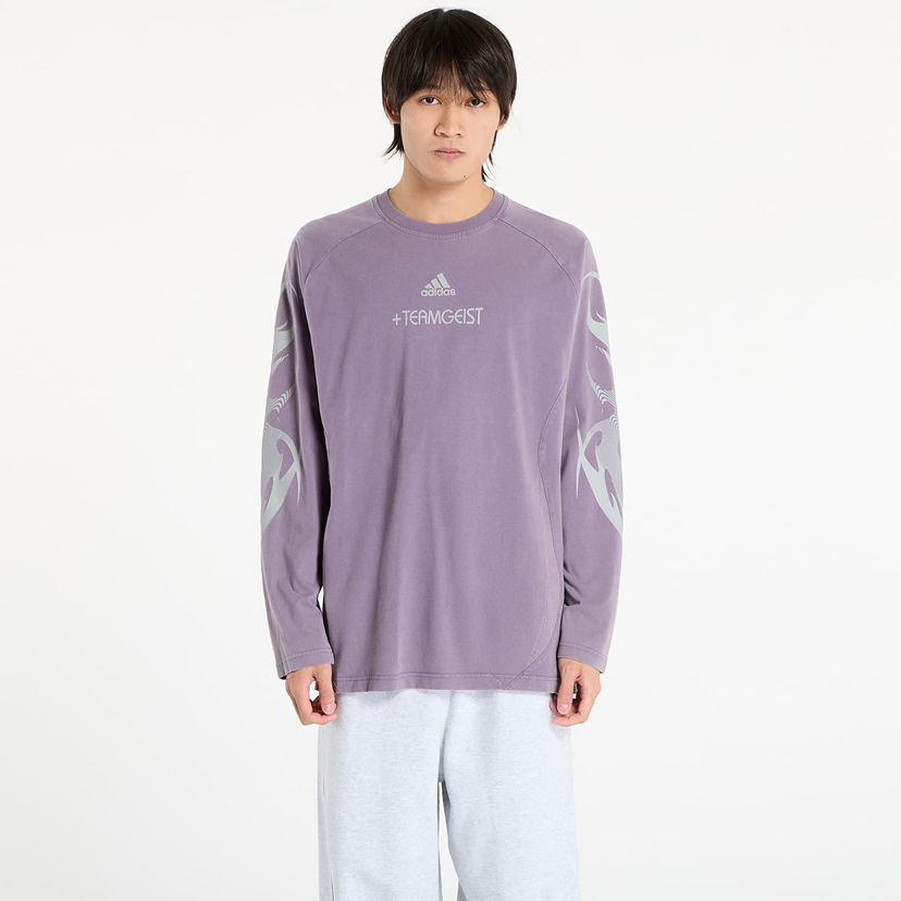 Majica adidas Originals Adilenium Season 4 Teamgeist Graphic Long Sleeve T-Shirt Lila | KF8542