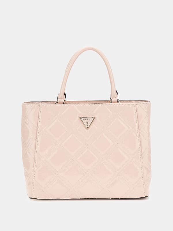 Torbica GUESS Deesa Patent Handbag Bež | HWTG9224230, 0