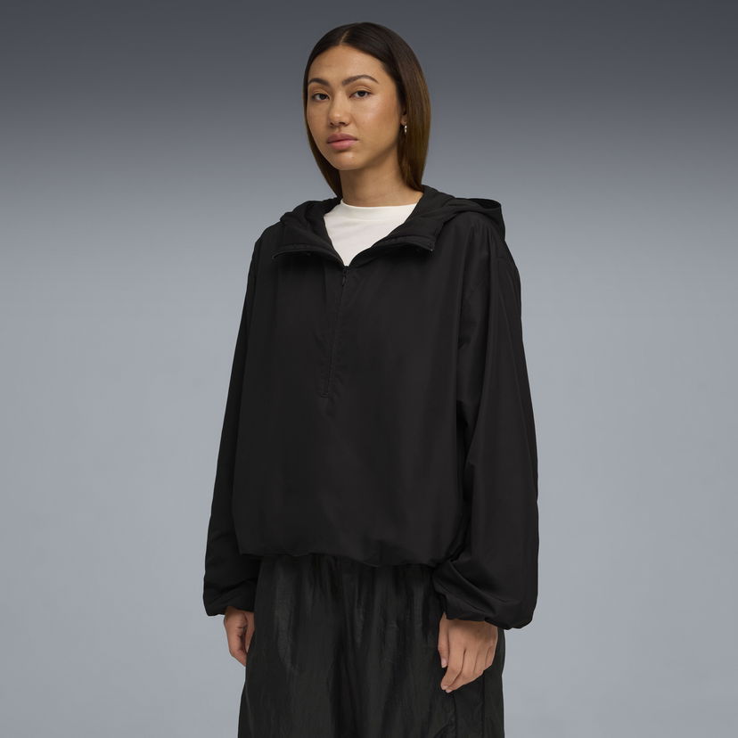 Vetrovka Puma PUMA x ROSÉ Women's Oversized Half-Zip Jacket Črna | 633797_01