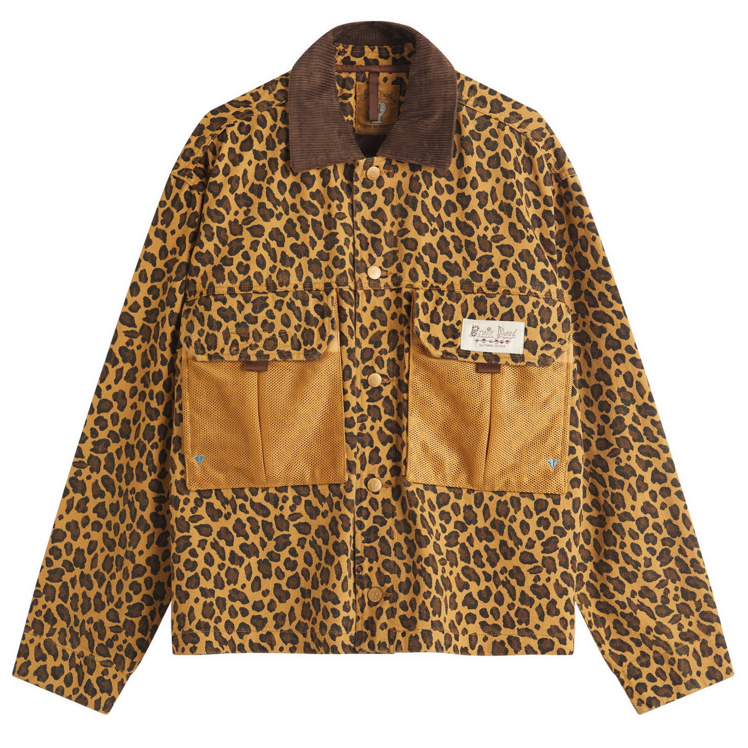 Jakna Brain Dead Brain Dead Cropped Chore Jacket, Size Large Rumena | BDS25OO00043-LPD, 0