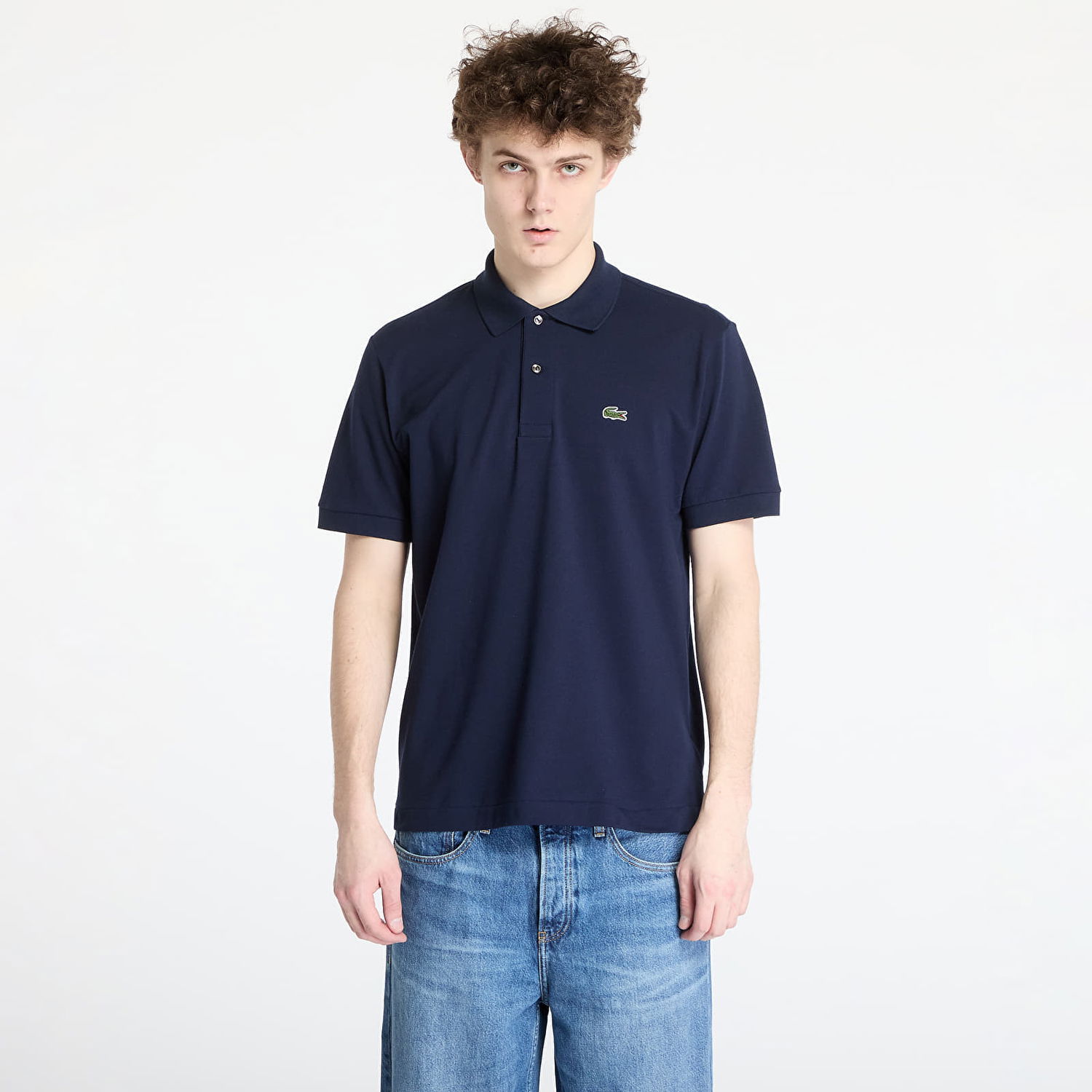Polo majica Lacoste Lacoste Light Pique Polo Shirt Mornarica | PH9851 166, 0