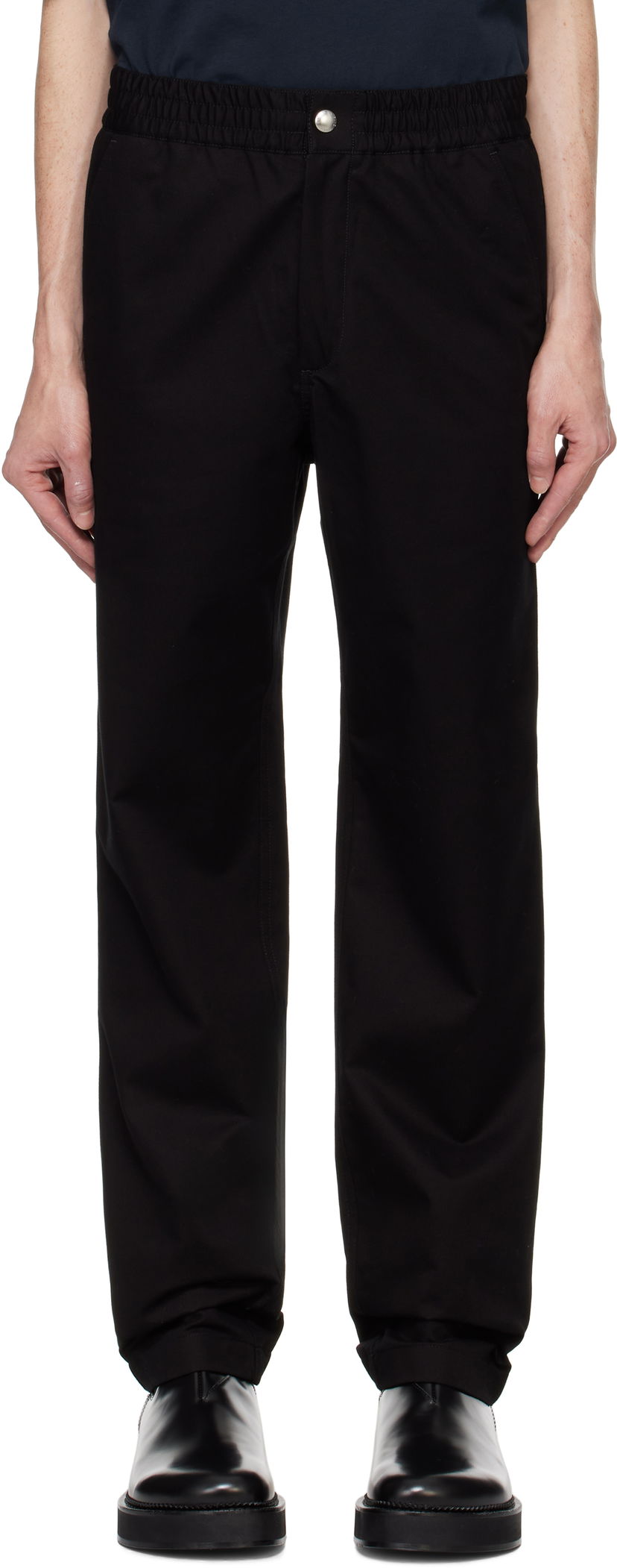 Hlače MAISON KITSUNÉ Casual Trousers Črna | MM01119WW0122