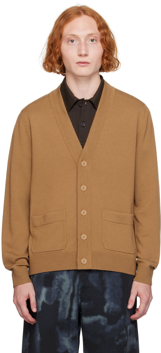 Pleteni pulover Dries Van Noten Brown Merino Wool Cardigan Bež | 242-021206-9700