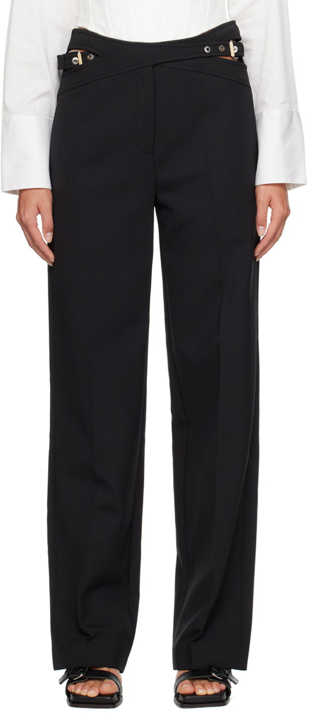 Hlače Dion Lee High-Waisted Dress Trousers Črna | C2065P22
