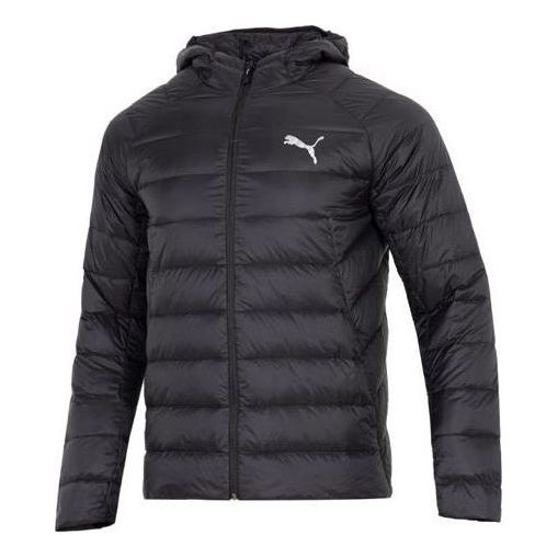 Puhovka Puma Men's Hooded Winter Jacket Črna | 672911-01