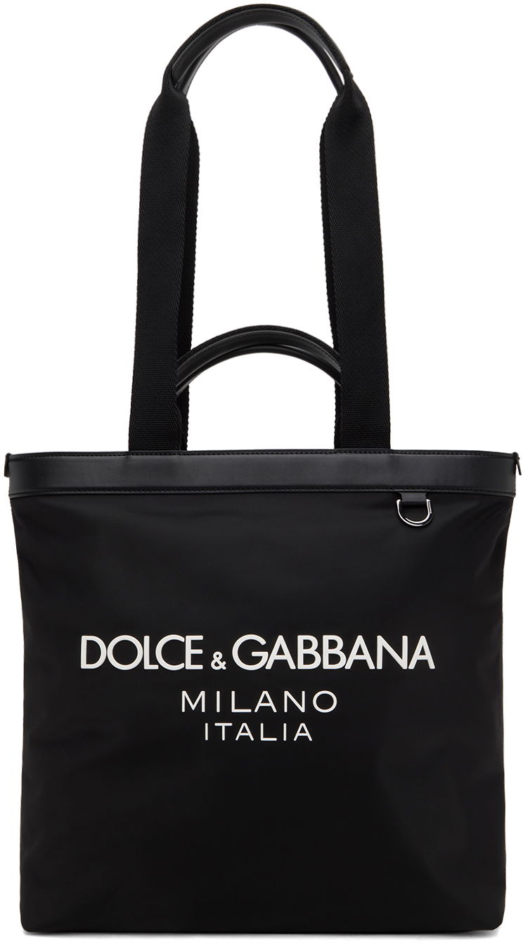Tote bag Dolce & Gabbana Dolce&Gabbana Logo Tote Bag Črna | BM1640AG182
