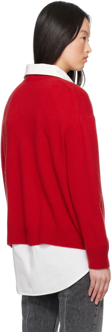 Pleteni pulover Anine Bing Anine Bing Lee Crewneck Sweater Rdeča | A-09-10662-RED13, 2