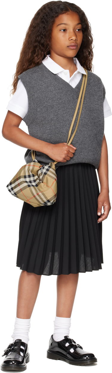 Tote bag Burberry Burberry Kids Check Pouch Bež | 8096210, 3