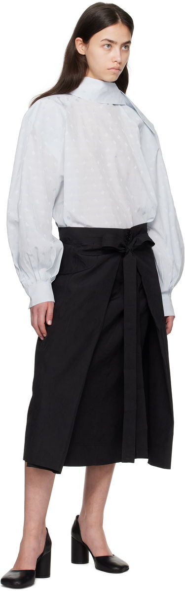 Srajce Marni Marni Viscose Jacquard Balloon Blouse Modra | TTMA0381A0 UTVA48, 4