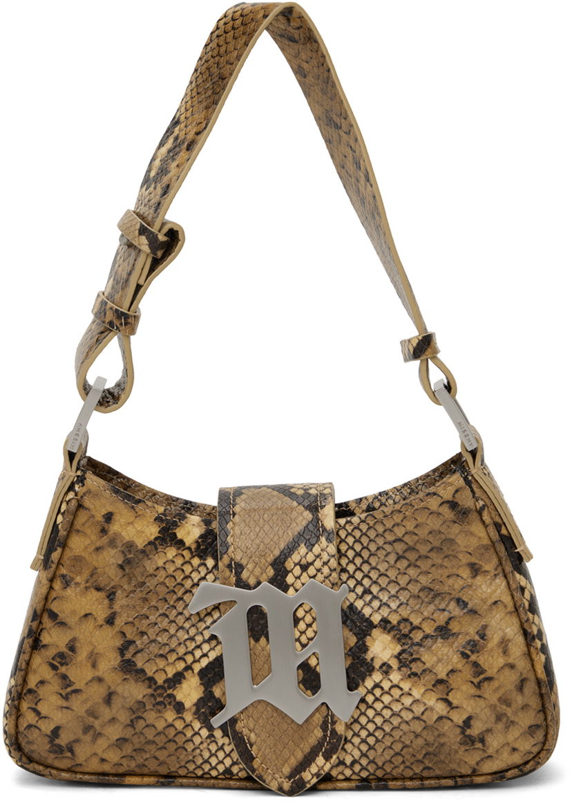 Torba za čez ramo MISBHV Snake-Embossed Bag Rjava | 240A431