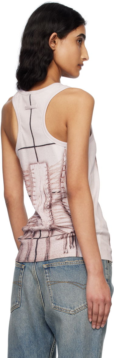 Majica brez rokavov Jean Paul Gaultier Jean Paul Gaultier Corset Trompe-L’oeil Tank Top Bež | 25/34-F-DB057-J582-260100, 2