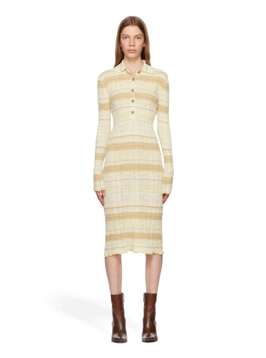 Obleke Acne Studios x SSENSE Midi Dress Bež | FN-WN-DRES000896