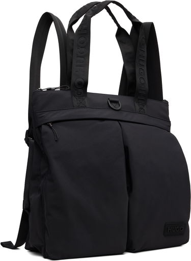 Nahrbtnik BOSS Hugo 3D Logo Patch Tote Backpack Črna | 50551789, 1