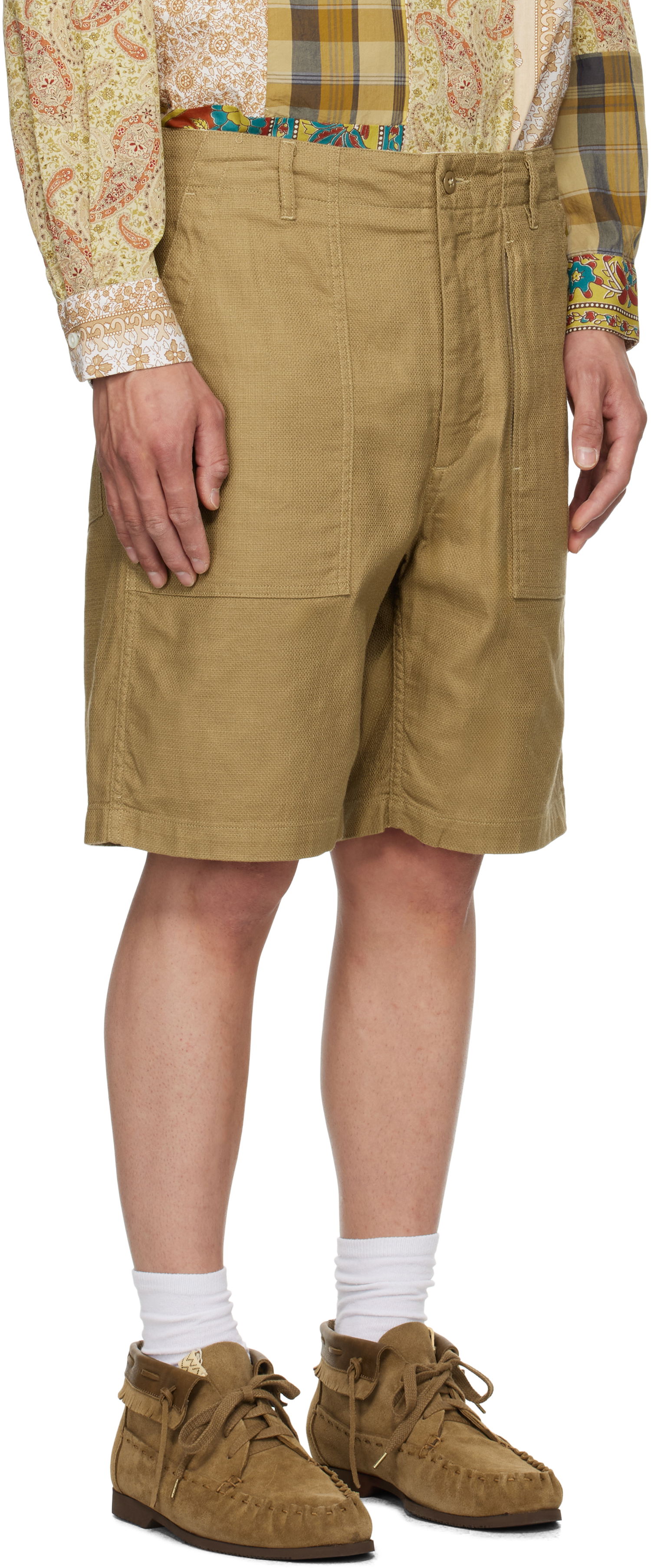 Kratke hlače Engineered Garments Engineered Garments Fatigue Shorts Rjava | 25S1E003, 1