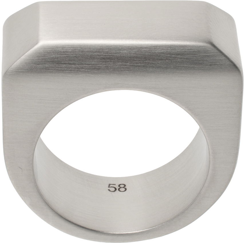 Prstan Rick Owens Rick Owens Beveled Ring Kovinski | RJ0000052 MMT, 0
