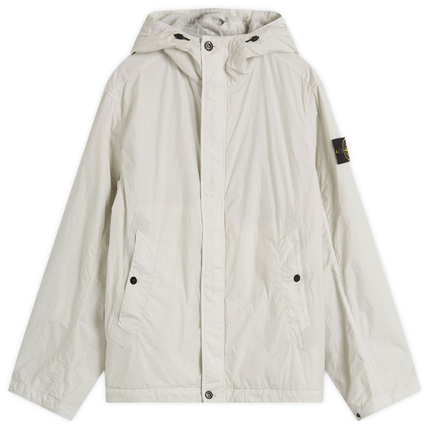 Vetrovka Stone Island Crinkle Reps Hooded Jacket Bela | K1S154100092-V0041, 1