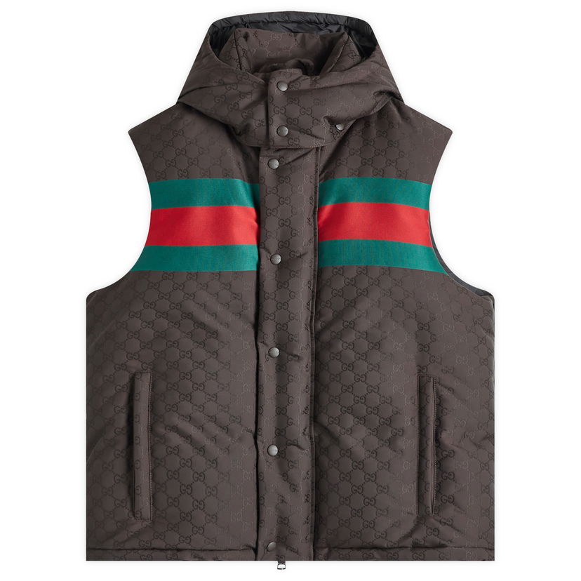 Telovnik Gucci Jacquard Down Vest Črna | 794827-Z8BTE-2159