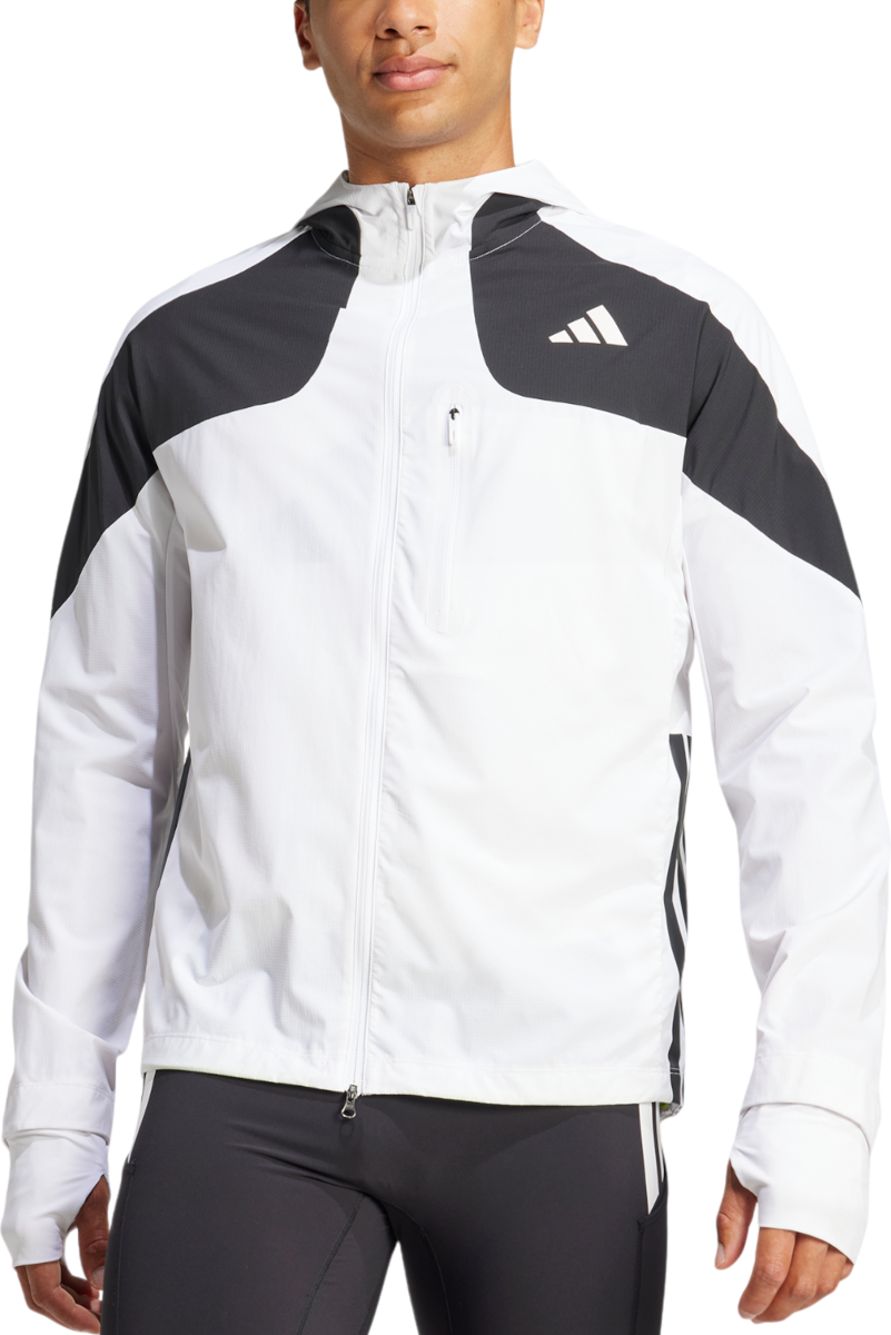 Vetrovka adidas Originals Adizero Hooded Jacket Bela | jf3471
