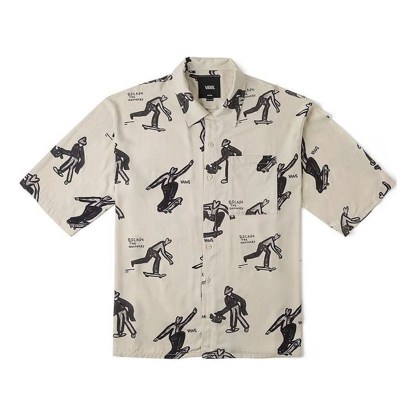 Srajce Vans Artist Collection Short-Sleeved Shirt Bež | VN000J2XDGG