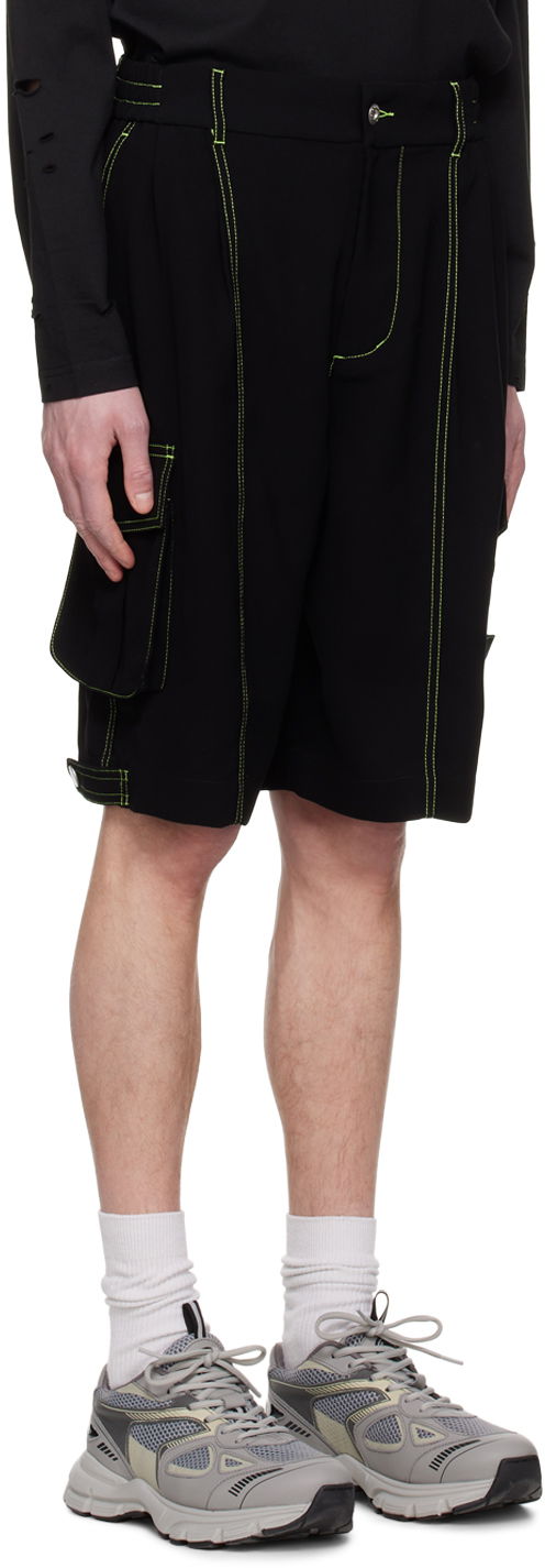 Kratke hlače Feng Chen Wang Feng Chen Wang Contrast Stitch Cargo Shorts Črna | FMS15ST08, 1