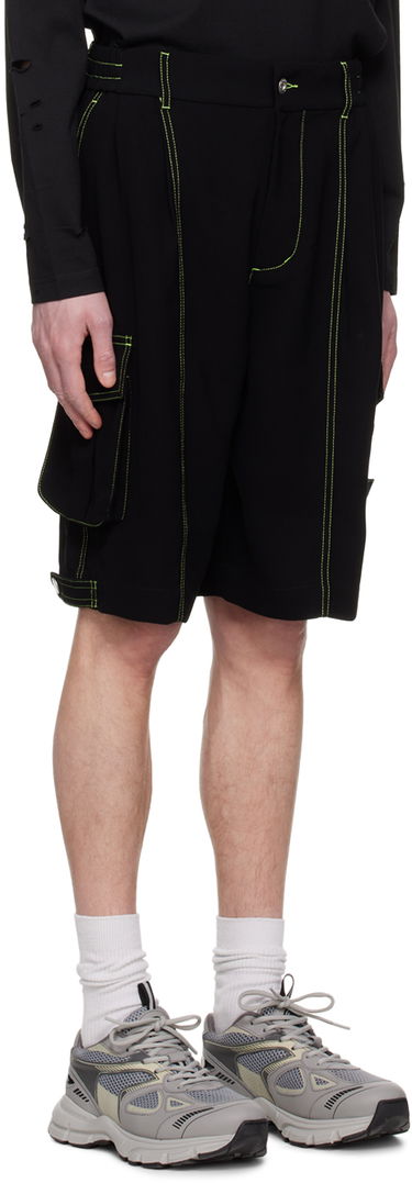 Kratke hlače Feng Chen Wang Feng Chen Wang Contrast Stitch Cargo Shorts Črna | FMS15ST08, 1