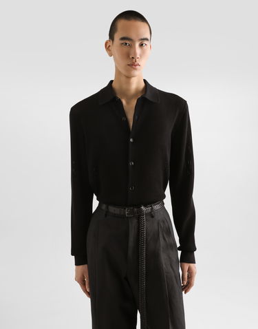 Pleteni pulover Dolce & Gabbana Dolce & Gabbana Knitted Cardigan Črna | GXVB3TJBCFON0000, 1