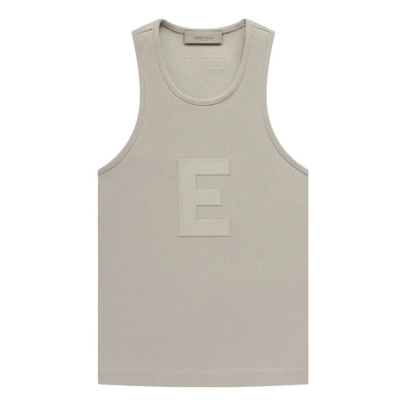 Majica brez rokavov Fear of God Fear of God Essentials Waffle Tank Bež | FOG-SS23-226