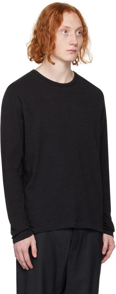 Majica rag & bone Rag & Bone Classic Flame Long Sleeve T-Shirt Črna | MBC20PT176JT75, 1