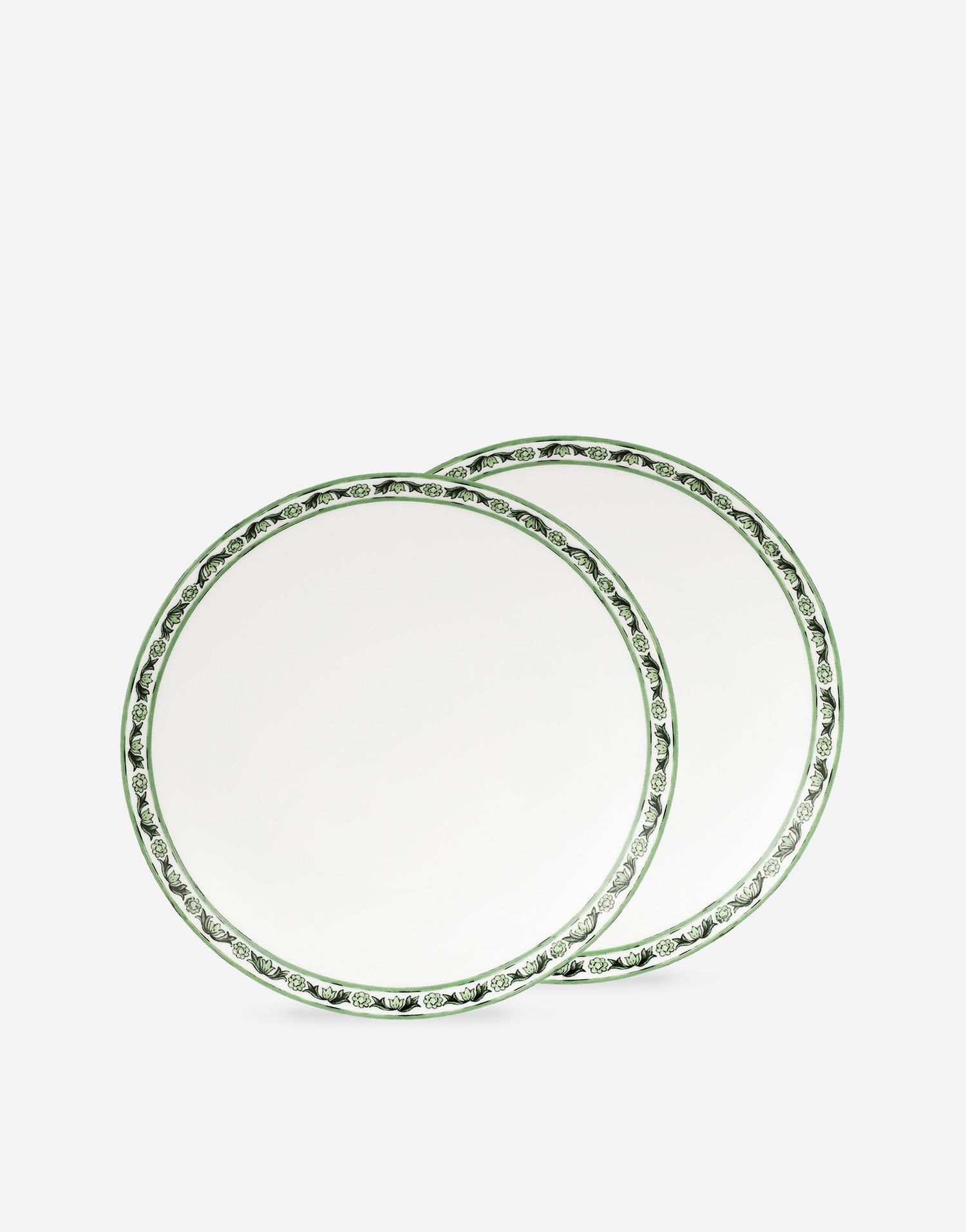 Home decor Dolce & Gabbana Set of 2 Porcelain Dessert Plates Zelena | TC0S03TCALIUV028, 0