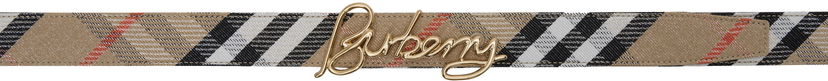 Pasovi Burberry Burberry Check Signature Reversible Belt Bež | 8109683