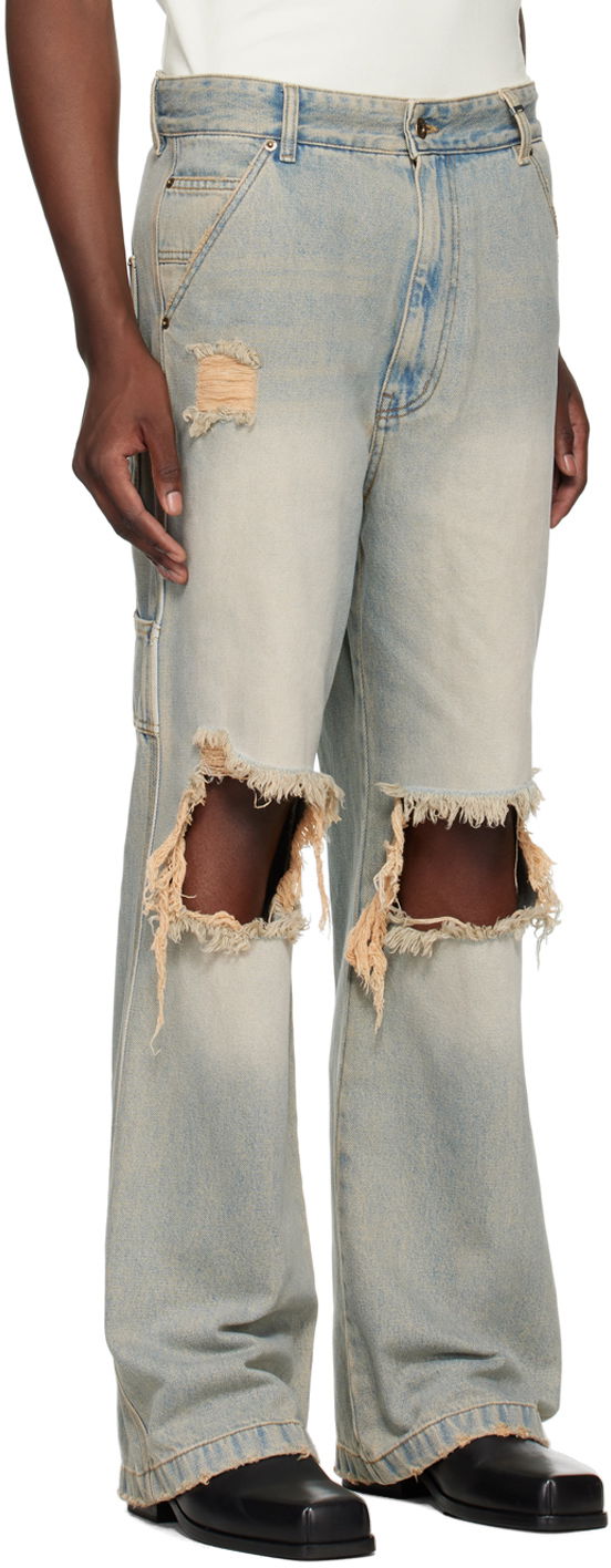 Kavbojke We11done We11done Distressed Carpenter Jeans Modra | WD-DP2-24-319-M-SK, 1