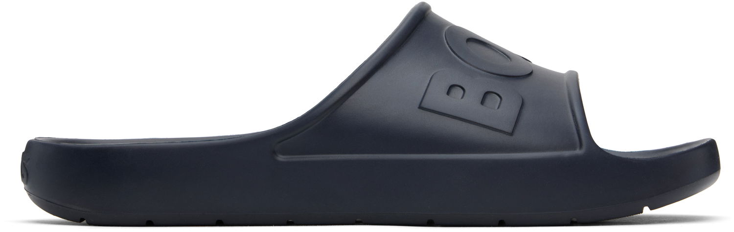 Superge in čevlji BOSS Embossed Logo Pool Slides Mornarica | 50498207, 0
