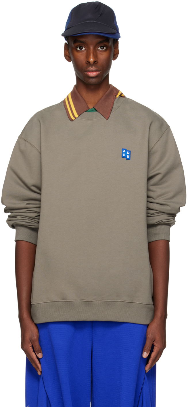 Pulover ADER ERROR Patch Logo Sweatshirt Siva | BMSGFYSW0101CC, 0