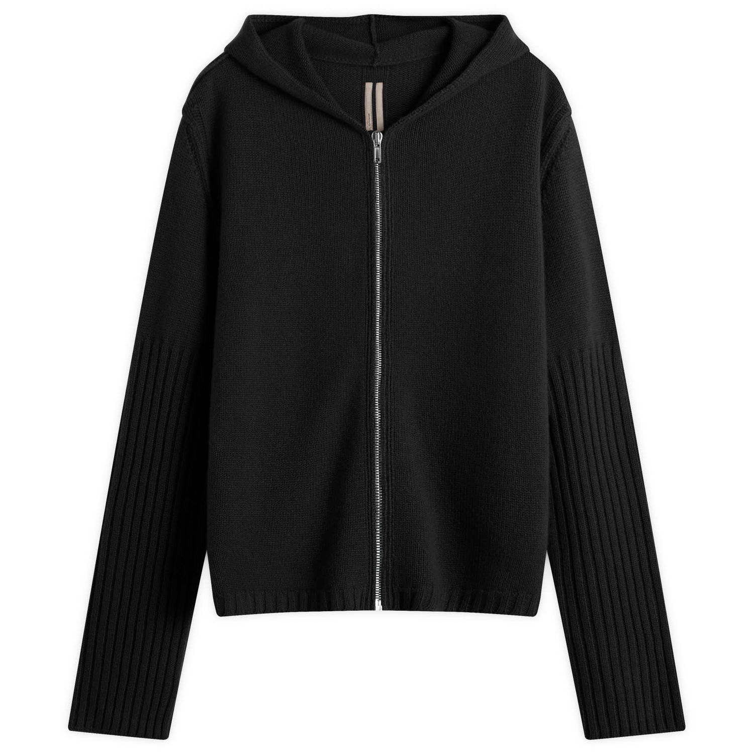Pleteni pulover Rick Owens Rick Owens Knit Zip Hoodie Črna | RU02E1666-KWV-09, 0