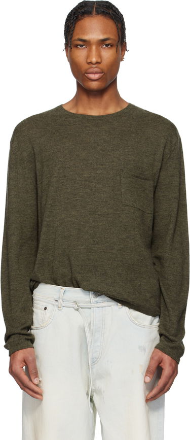 Pleteni pulover Acne Studios Acne Studios Cashmere Crew Neck Sweater Zelena | B60354-, 0