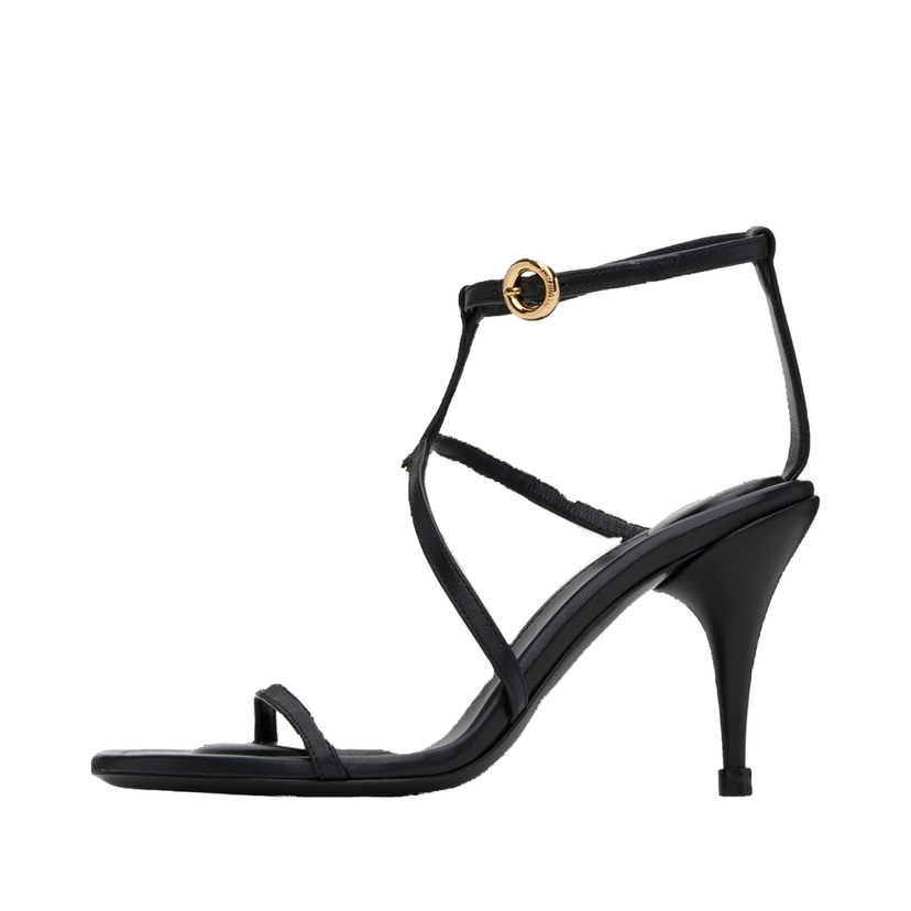 Superge in čevlji Jacquemus Le Chouchou 'Les sandales Pralu' Chain Heeled Sandals Črna | 24E241FO084-4303