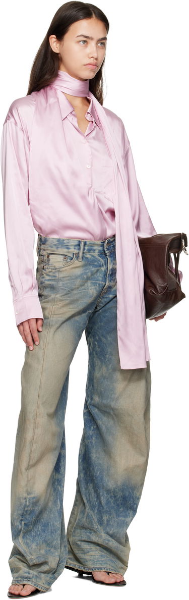 Srajce Acne Studios Acne Studios Layered Satin Blouse Roza | AC0772-, 3