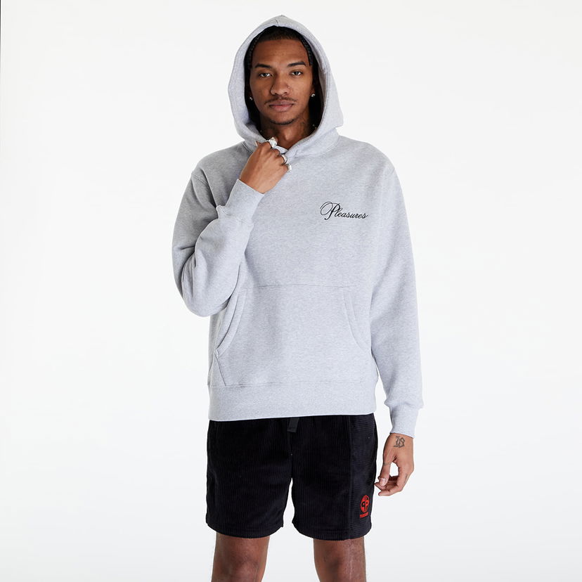Pulover Pleasures Cafe Hoodie Siva | P24SP026 GREY