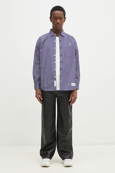 Srajce Neighborhood NEIGHBORHOOD Striped Regular Fit Shirt Lila | 242TSNH.SHM03, 4