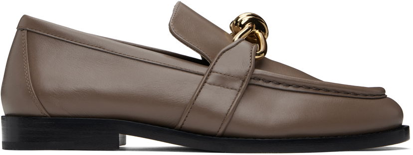 Superge in čevlji Bottega Veneta Bottega Veneta Astaire Leather Loafers Rjava | 796697 V5DZ0
