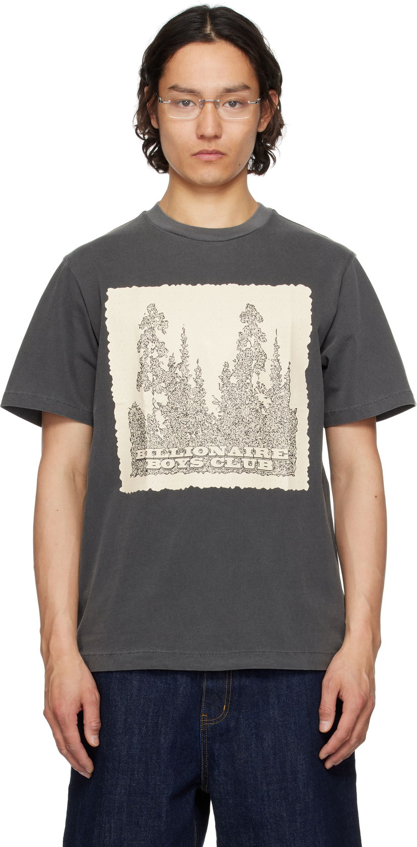 Majica BILLIONAIRE BOYS CLUB Billionaire Boys Club Wilderness Graphic T-Shirt Siva | B25159