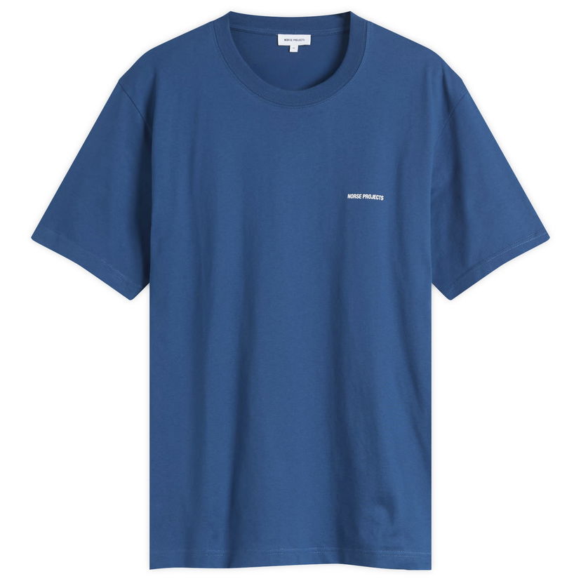 Majica NORSE PROJECTS Johannes Organic NORSE Logo Print T-shirt Modra | N01-0684-7190