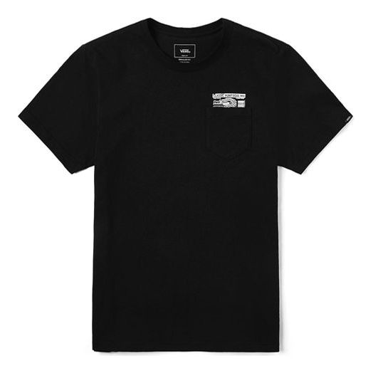 Majica Vans Artist Printed Round Neck Tee Črna | VN0A4P5FBLK