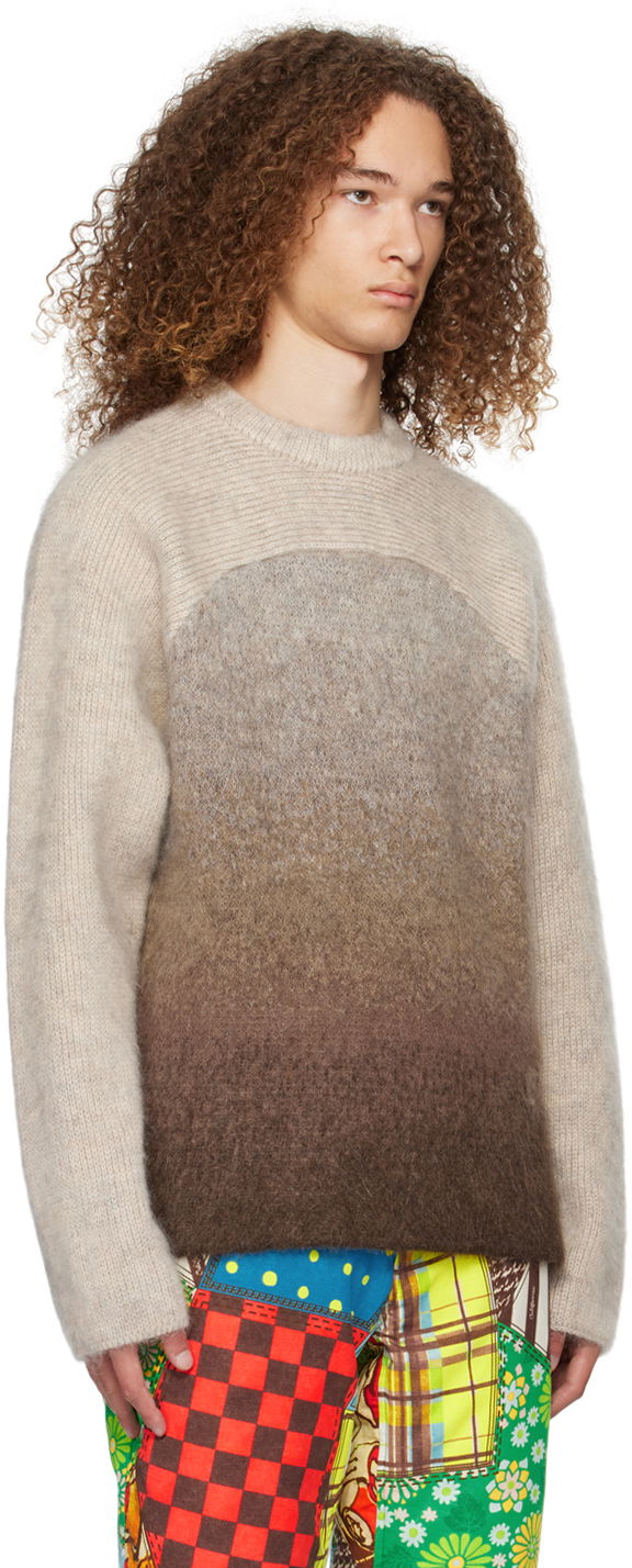 Pleteni pulover ERL Gradient Knit Sweater Rjava | ERL07N201, 1