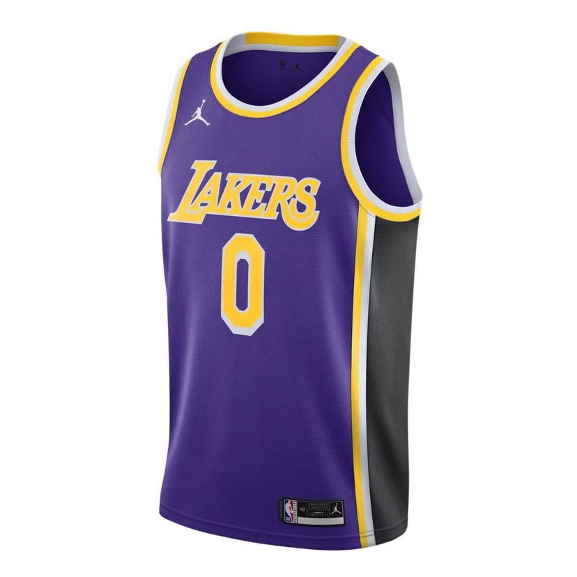 Dres Jordan Jordan NBA Lakers Kuzma 0 Retro Basketball Jersey Lila | CV9481-506