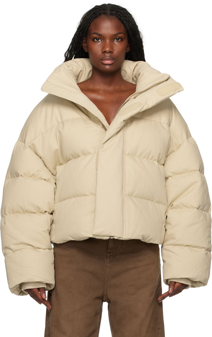 Puhovka Entire Studios Down Puffer Jacket Bela | ES2398OW