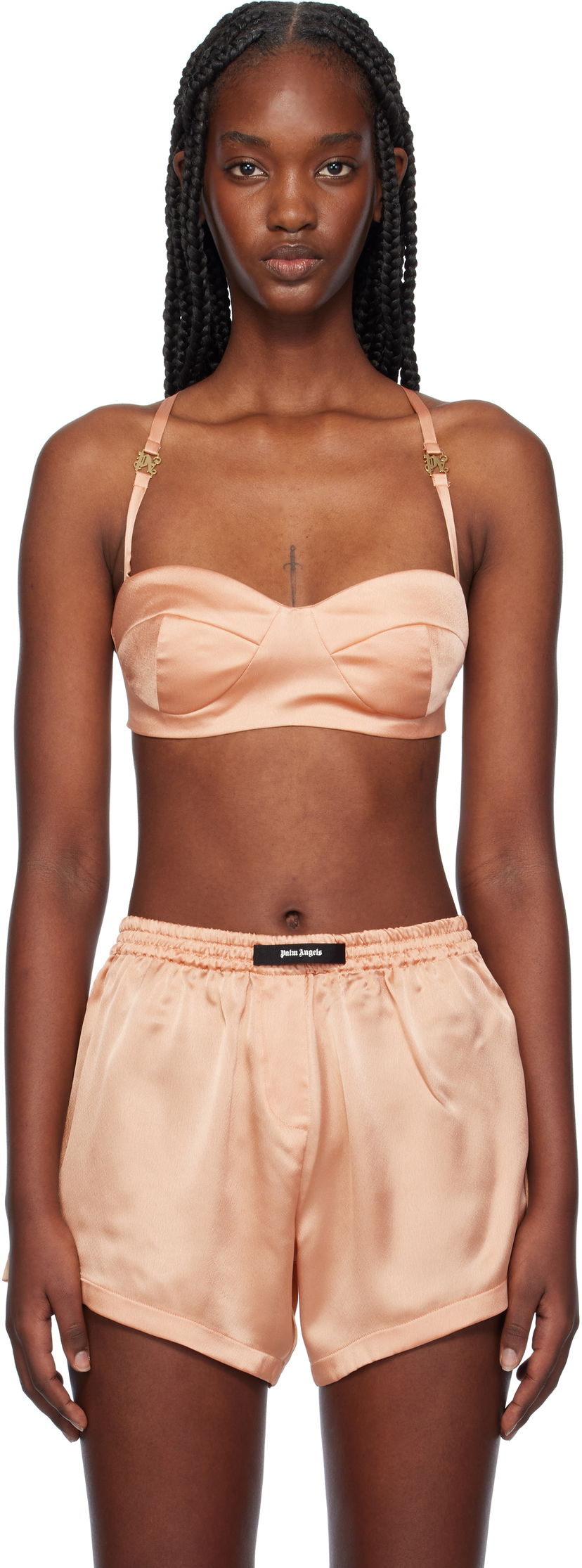 Modrček Palm Angels Balconette Bra Roza | PWUB014F24FAB0023434