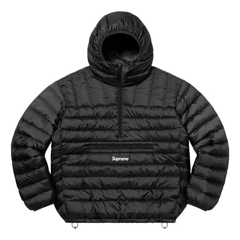 Puhovka Supreme Hooded Down Pullover Črna | SUP-FW22-170