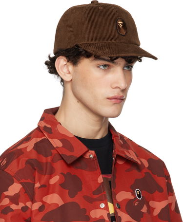 Kapa BAPE Corduroy Cap With Logo Patch Rjava | 001CPK801004M, 1