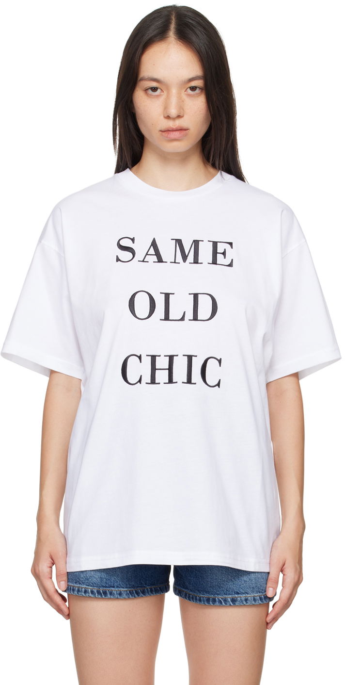 Majica Moschino 'Same Old Chic' T-Shirt Bela | 0710 5541 1001
